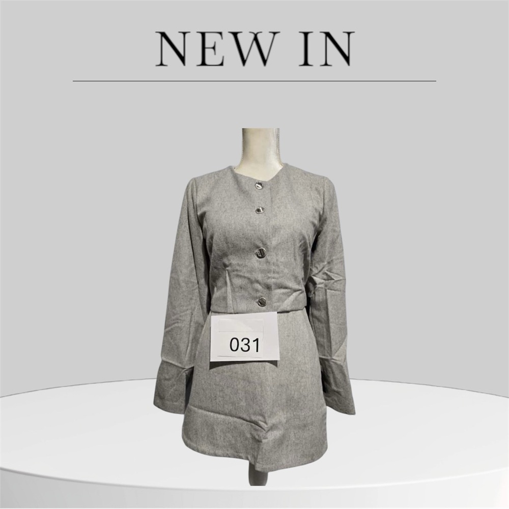 Lulu's Gray Mini Dress